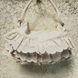 Ruffled Shoulder Bag